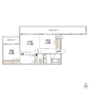 HEBEL MAISON My Plis【301号室】の間取り