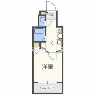 ロイヤルメゾン北浜【602号室】の間取り
