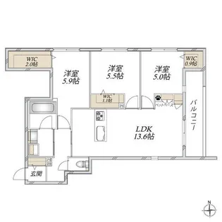 HEBEL MAISON My Plis【205号室】の間取り