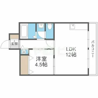 西青山ハイツ【5階】の間取り