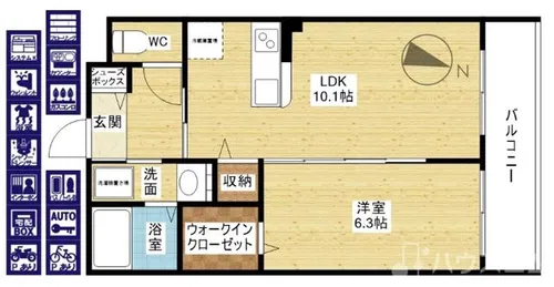 Casa di Salice Mityuya【2階】の間取り