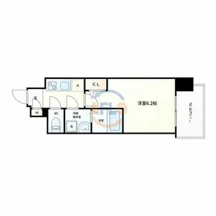 エスリード大阪城EAST【8階】の間取り