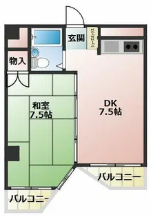 ラ・メゾンパシフィック新堀【2階】の間取り