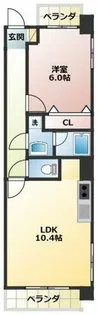 ルミナス城見【4階】の間取り