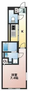 クレストタップ大曽根【1階】の間取り