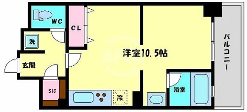 KDX堺筋本町レジデンス【2階】の間取り