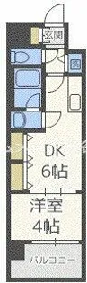 S-RESIDENCE淀屋橋【7階】の間取り