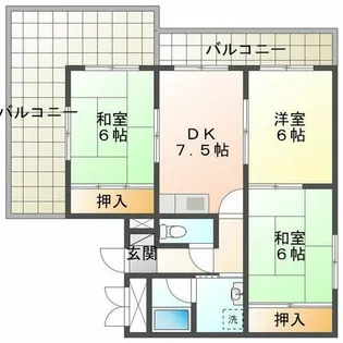 ベルトピア西明石6【4階】の間取り