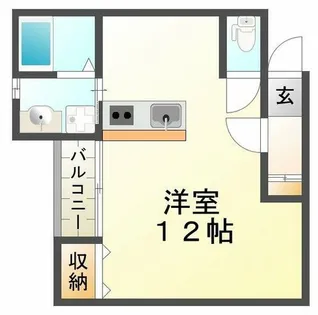 アジール・アン【1階】の間取り