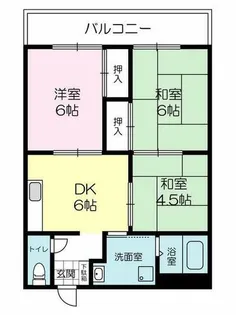 アメニティ彩【201号室】の間取り