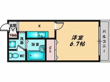 アンプルールフェール寿【3階】の間取り