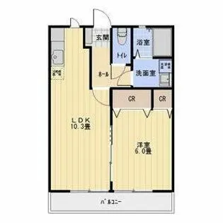 アブニールA【101号室】の間取り