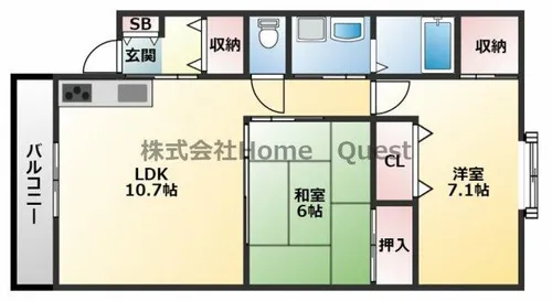 メディオⅡ【2階】の間取り