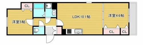 セレニティ豊川A棟【1階】の間取り