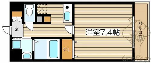 ベルエアー【4階】の間取り