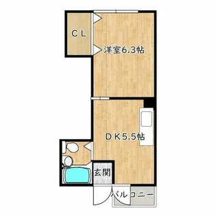 メゾンミフク【4階】の間取り