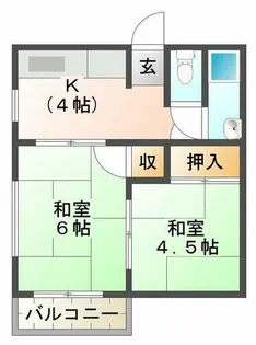 高倉文化【1階】の間取り
