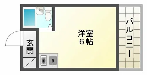 スカイコート【1階】の間取り