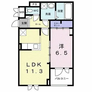 大阪府堺市北区常磐町3丁【アパート】の間取り