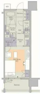 パークアクシス心斎橋【11階】の間取り