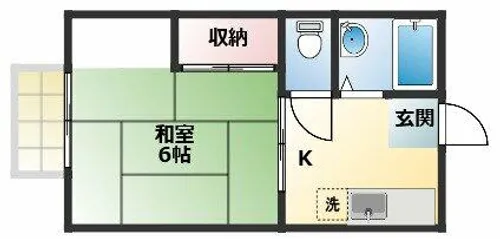 アロウハイツ江南【202号室】の間取り