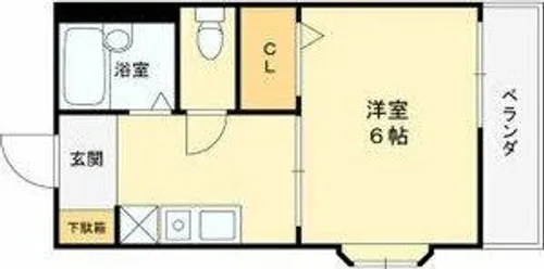 カーサ深井【2階】の間取り