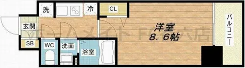PHOENIX新大阪【13階】の間取り