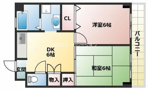 兵庫県尼崎市塚口町5丁目【マンション】の間取り