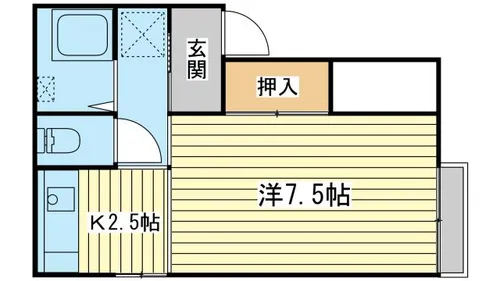 メゾン澤田 C棟【201号室】の間取り