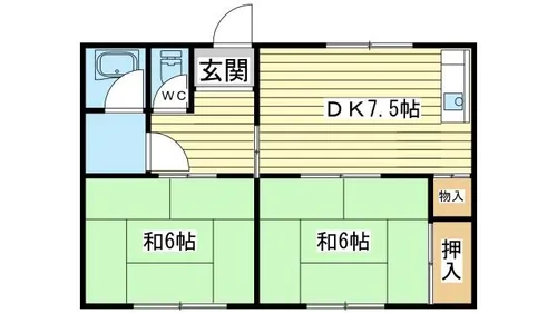 宝マンション【312号室】の間取り
