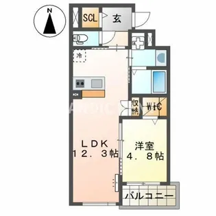 Maison du Bonheur HAKOZAKI【4階】の間取り