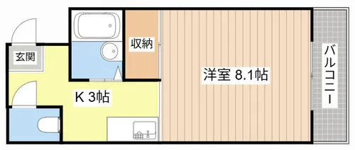 メゾンYK【307号室】の間取り