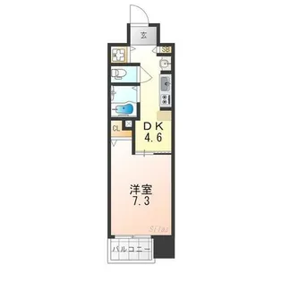 エステムコート京都河原町プレジール【10階】の間取り