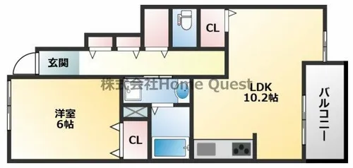 ヴェルデ ブリッサⅡ【1階】の間取り