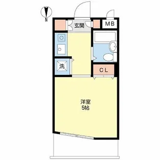 ジョイフル亀島【5階】の間取り