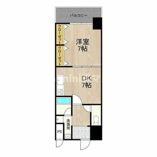 テン・フォーティ【7階】の間取り