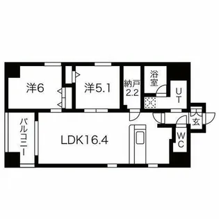 ポルタニグラ千代田【10階】の間取り