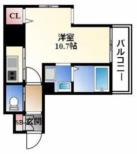 SPACE BEAT【8階】の間取り