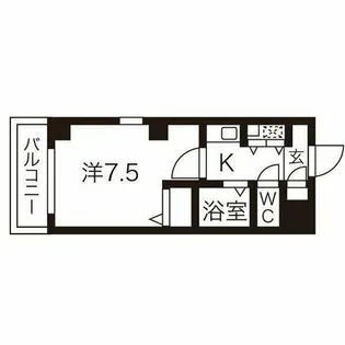 アヴァンセドミール【6階】の間取り