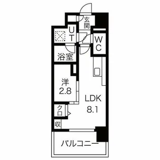 ポルタニグラ大須【5階】の間取り