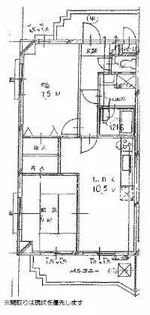 ルナパルク【405号室】の間取り