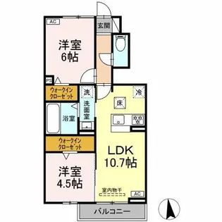 コンフォルト プラス【1階】の間取り