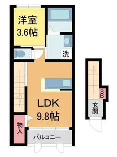 クラリスコート【202号室】の間取り