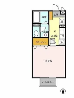 アゼリアコート【1階】の間取り