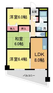 ラ・パース【2階】の間取り