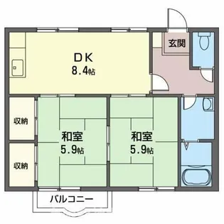 西脇市和田町(コートヴィレッジⅡ)【2階】の間取り