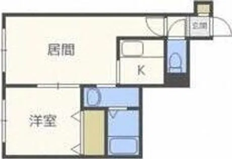 レイディアント南9条【2階】の間取り