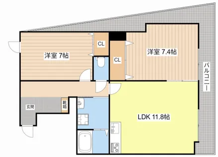 キングパレス東陽【205号室】の間取り