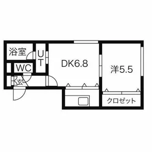 ブランノワールドゥカトル【2階】の間取り