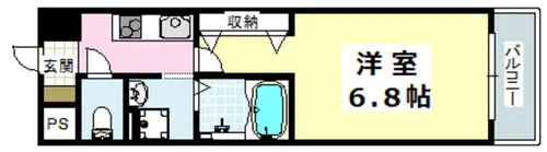 サイプレス・ワン【202号室】の間取り
